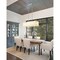 Z-Lite Viviana Linear Chandelier, 5-Light, 11.5 In.W x 40.75 In.L x 11.5 In.H, Polished Nickel/Alabaster 345-40L-PN - alternate 6